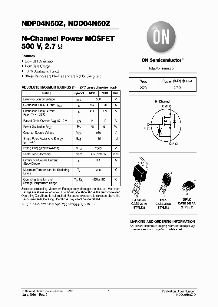 NDD04N50Z-1G_1183933.PDF Datasheet