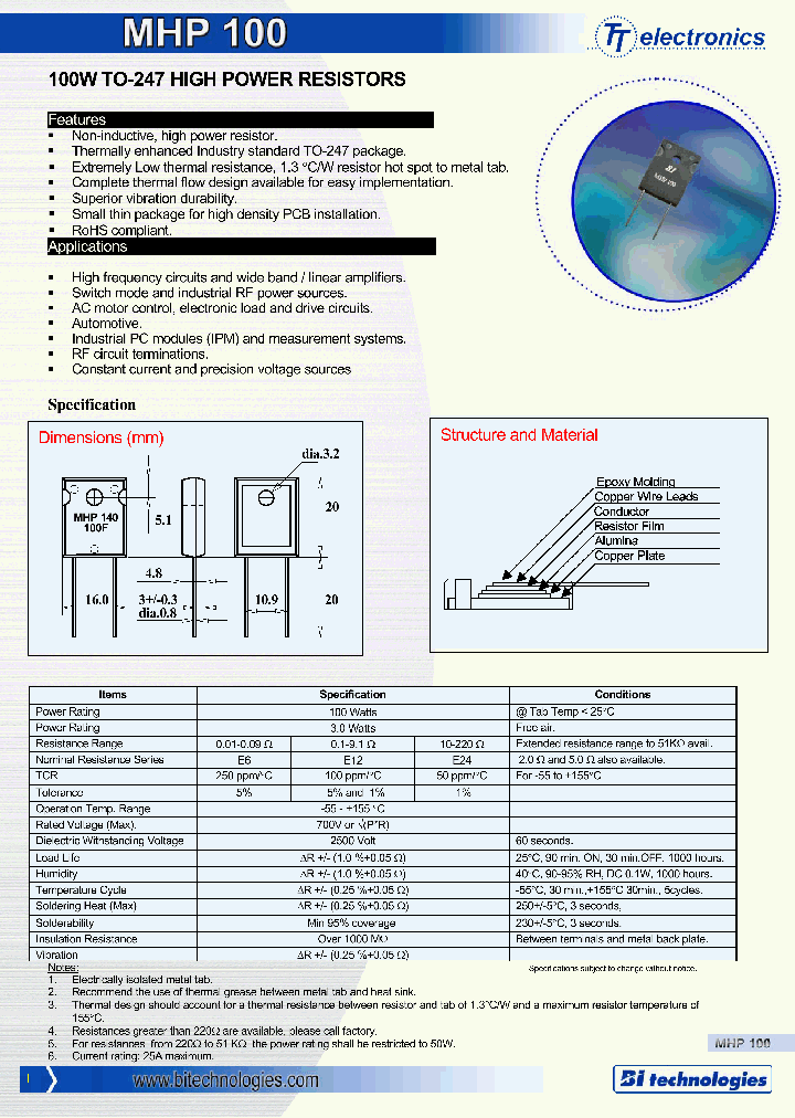 MHP100_890781.PDF Datasheet