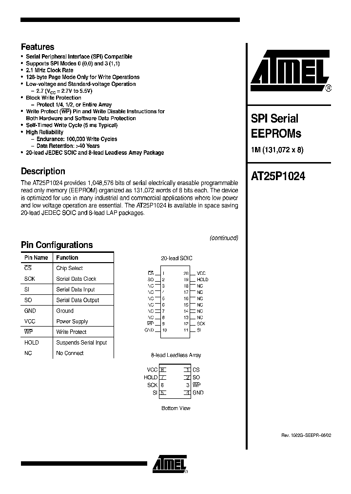 AT25P1024_1229470.PDF Datasheet