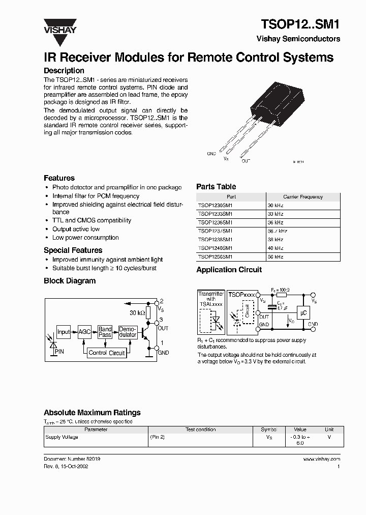 TSOP12SM1_1232726.PDF Datasheet