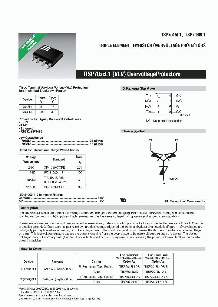 TISP70XXL1_736190.PDF Datasheet