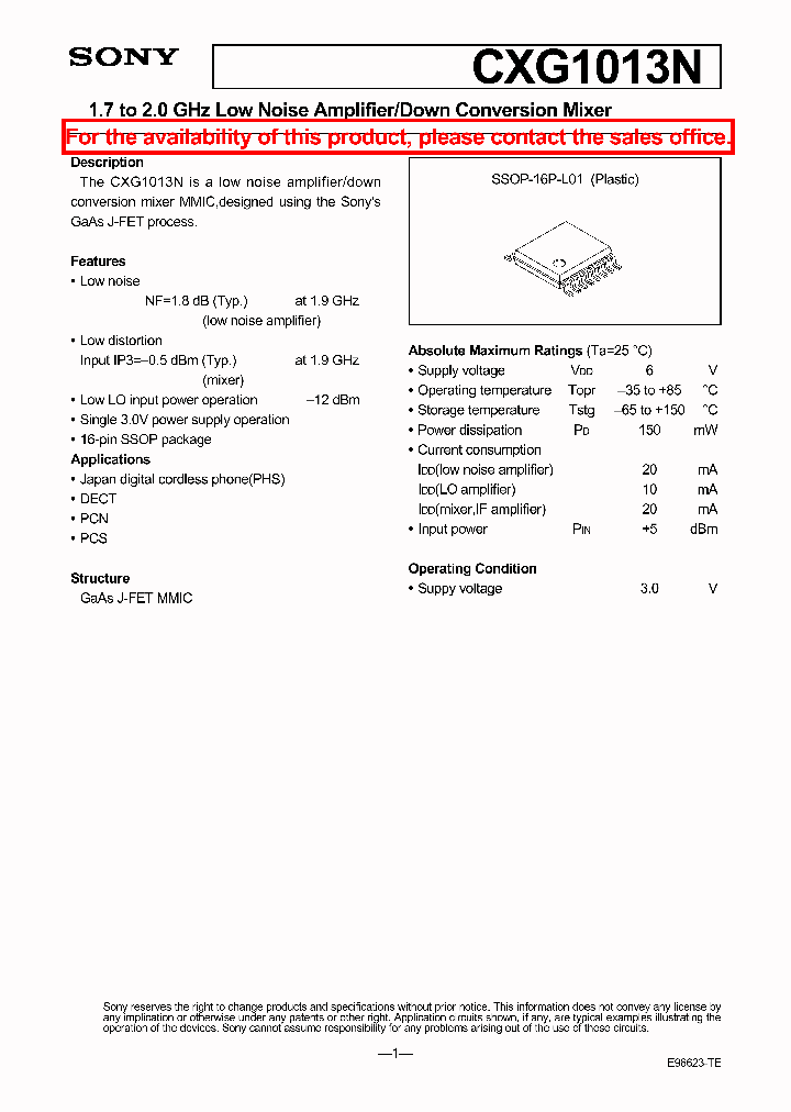 CXG1013N_1234402.PDF Datasheet