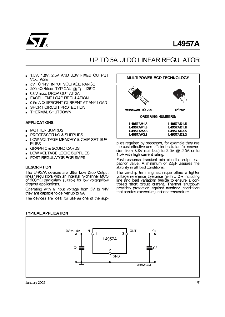 L4957AD33TR_1237724.PDF Datasheet