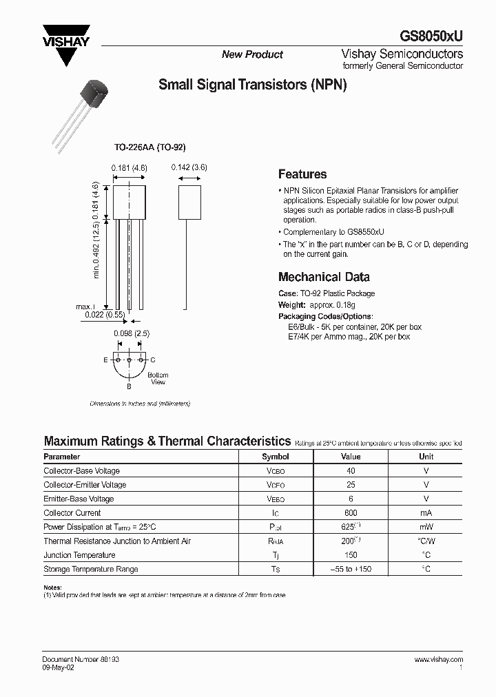 GS8050BU_745070.PDF Datasheet