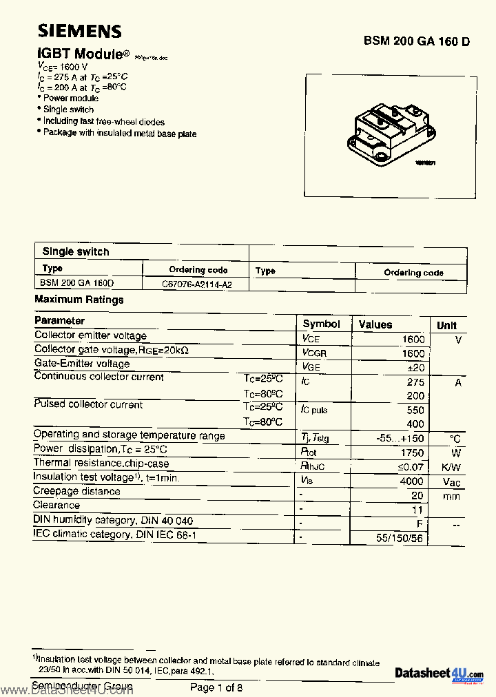 BSM200GA160D_931052.PDF Datasheet