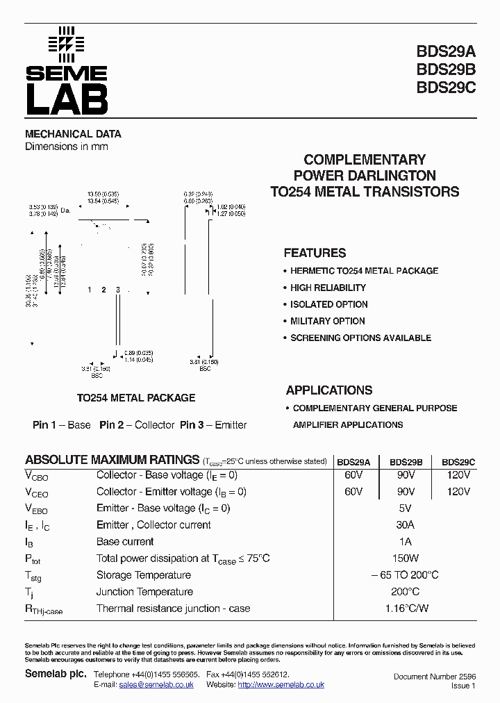 BDS29B_749732.PDF Datasheet