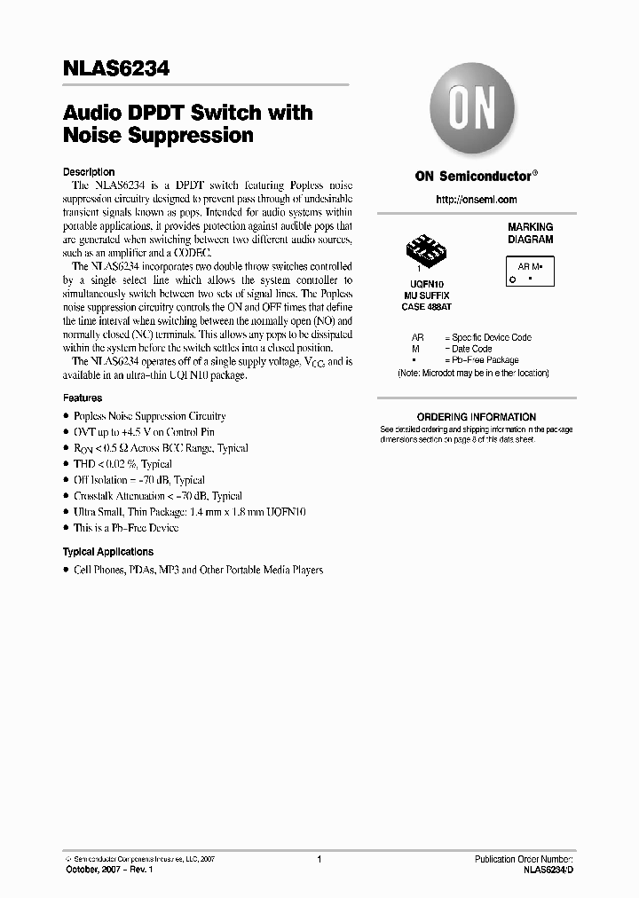 NLAS6234_1256156.PDF Datasheet