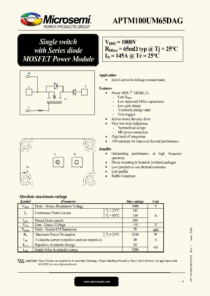 APTM100UM65DAG08_1258531.PDF Datasheet