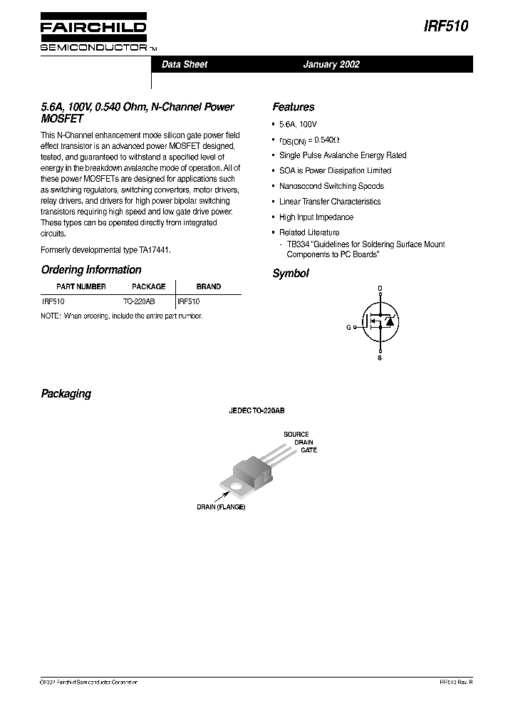 IRF510_1281441.PDF Datasheet