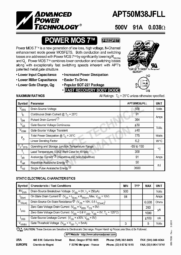 APT50M38JFLL_1281681.PDF Datasheet