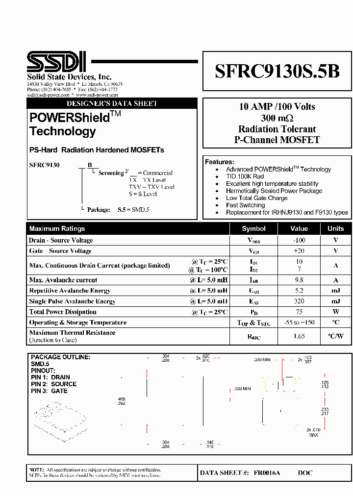 SFRC9130S5B_774280.PDF Datasheet