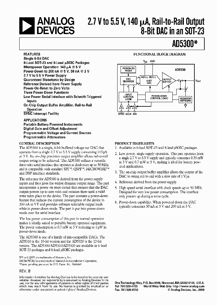 AD5300_1326295.PDF Datasheet