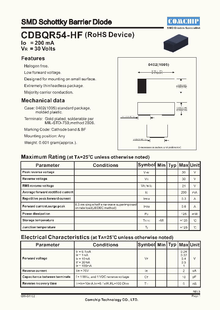 CDBQR54-HF_1333960.PDF Datasheet