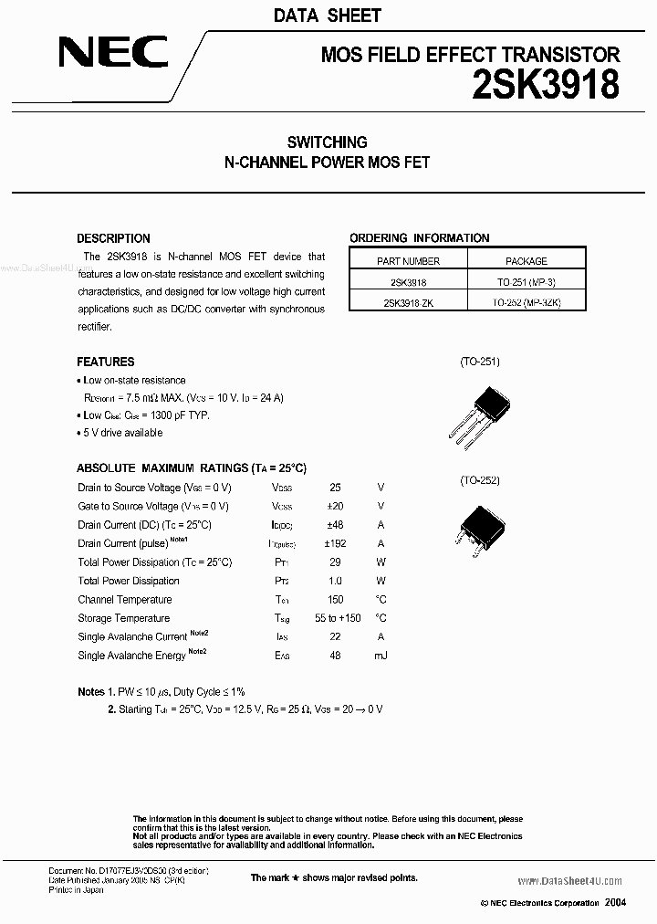 K3918_936930.PDF Datasheet