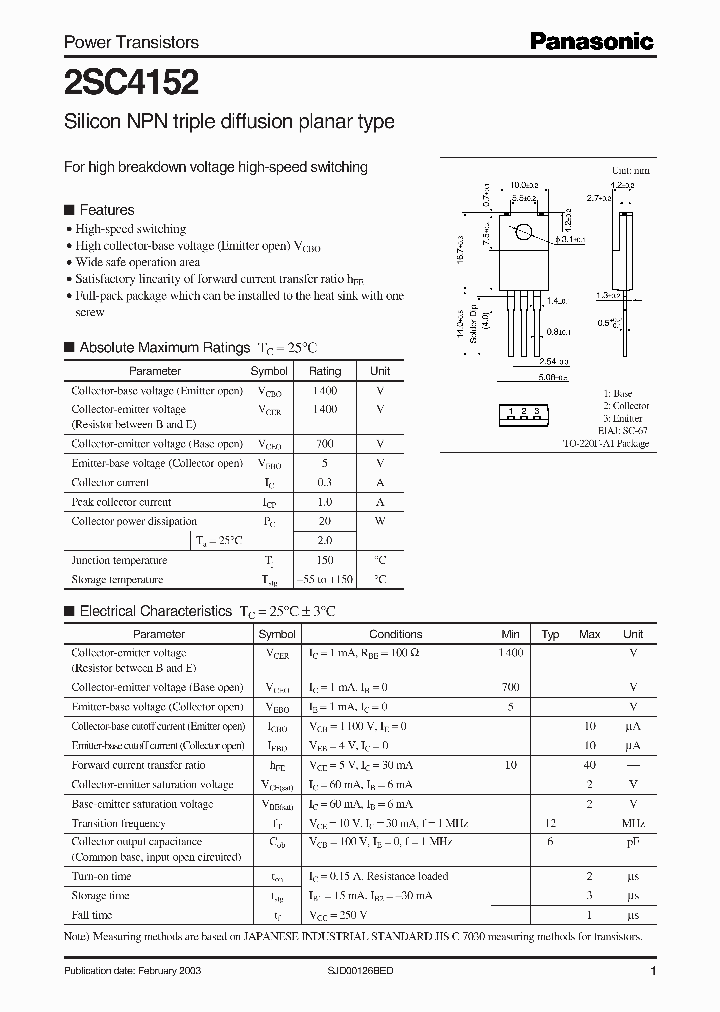 2SC4152_1356341.PDF Datasheet