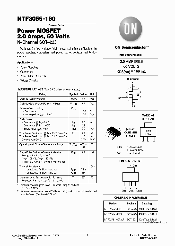 NTF3055-160_937987.PDF Datasheet