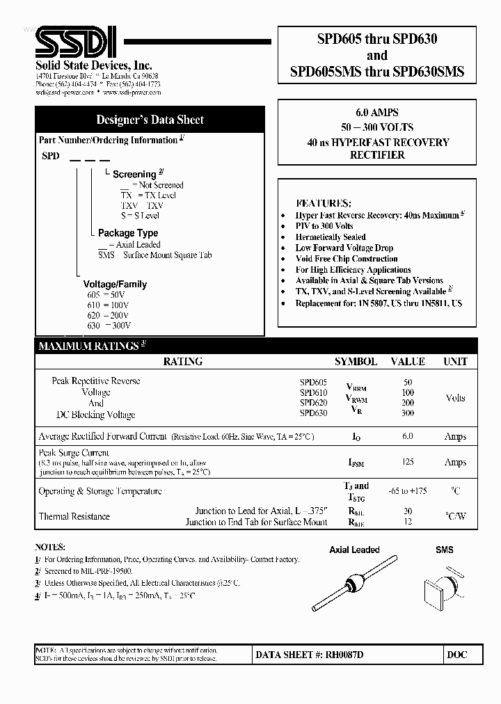 SPD605_936225.PDF Datasheet