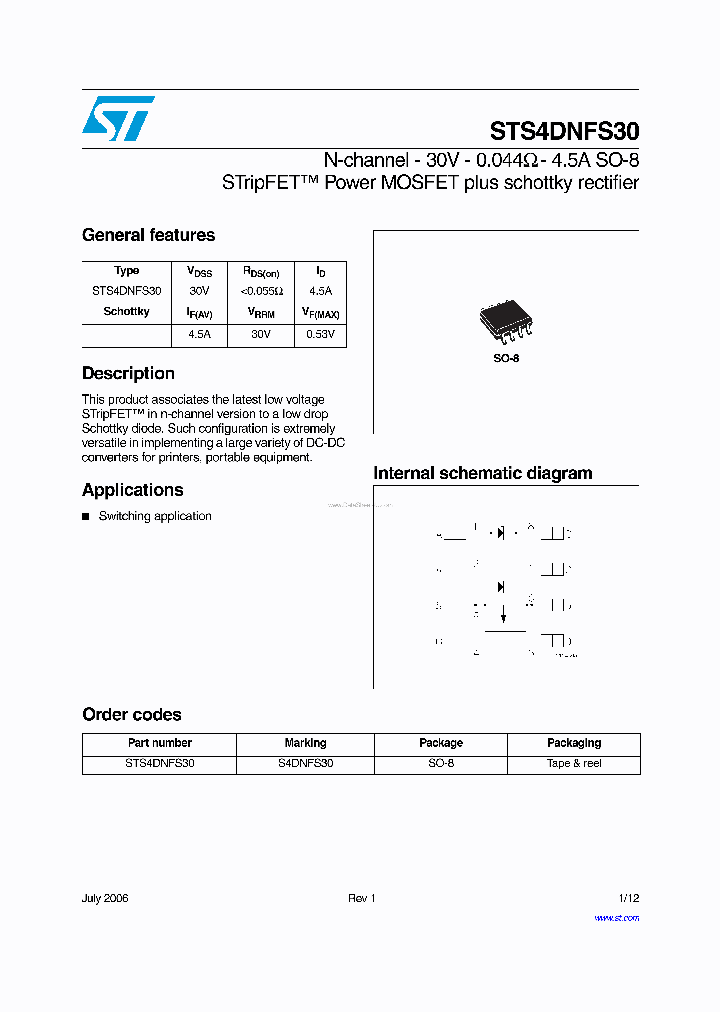 STS4DNFS30_936765.PDF Datasheet