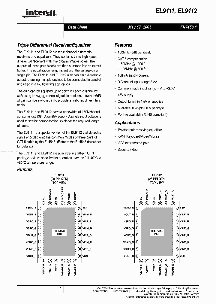 EL9112_1055940.PDF Datasheet