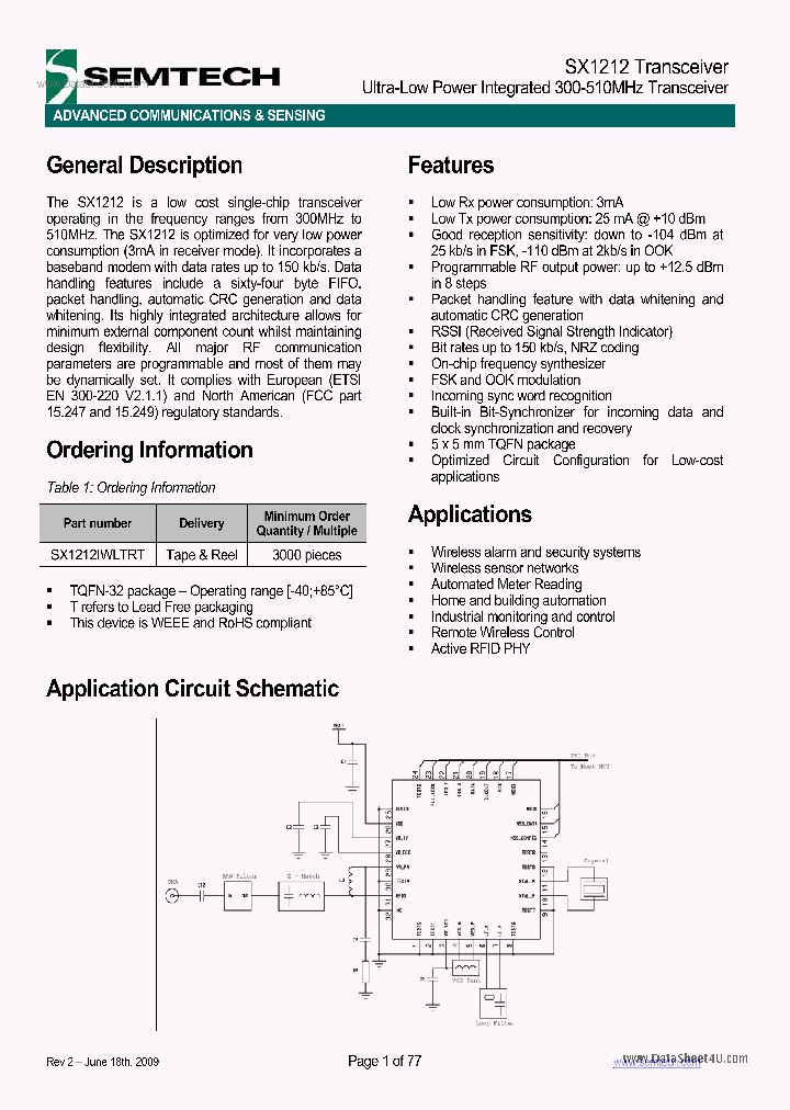 SX1212_1089272.PDF Datasheet