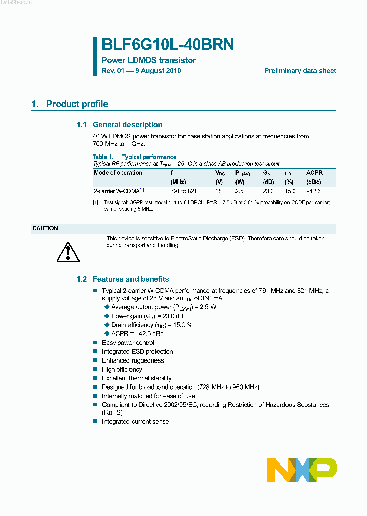 BLF6G10L-40BRN_1119217.PDF Datasheet