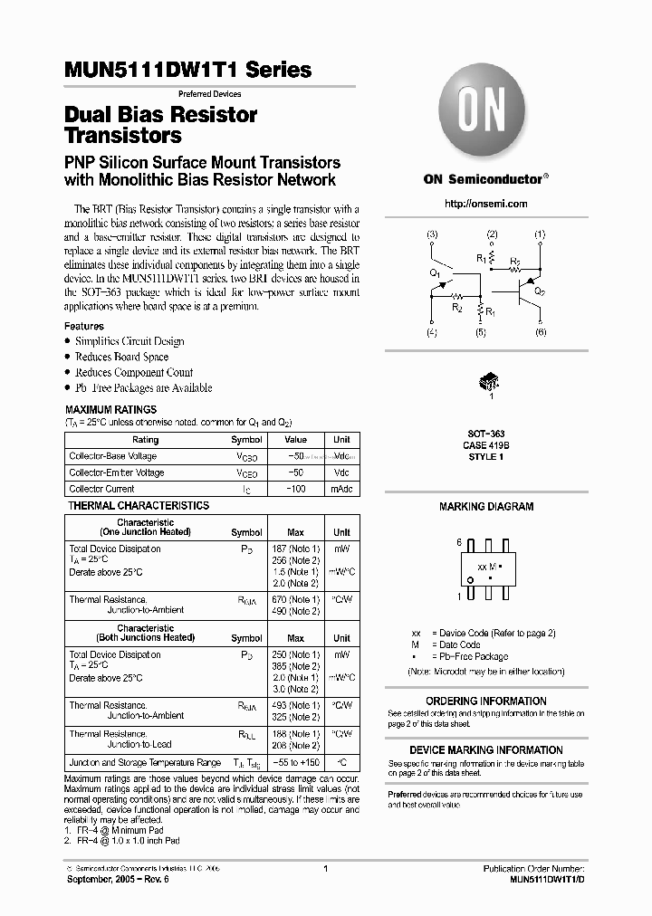 MUN5111DW1T1_1073368.PDF Datasheet