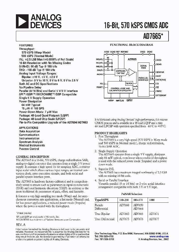 AD7665_1401873.PDF Datasheet