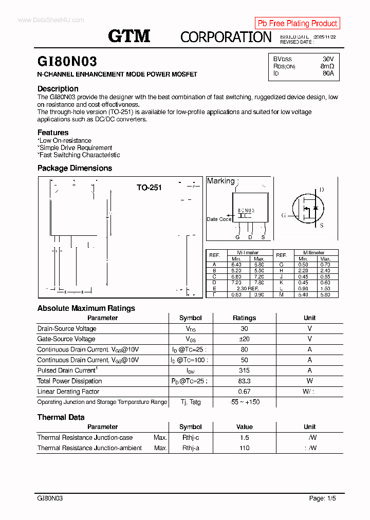 GI80N03_1200459.PDF Datasheet