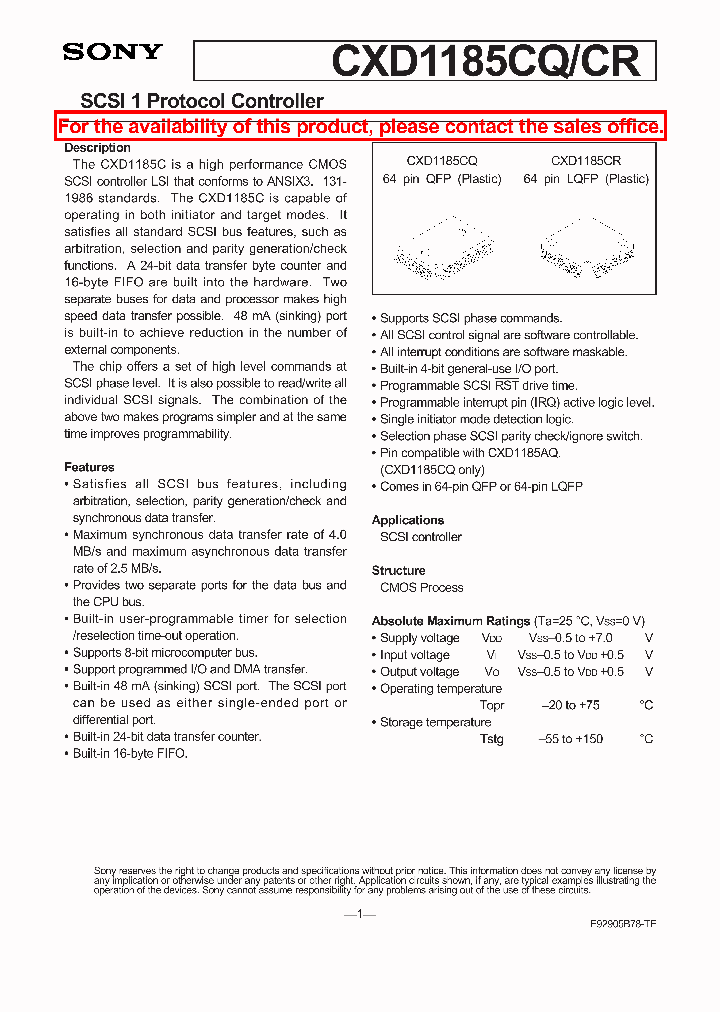 CXD1185CQCR_1402264.PDF Datasheet