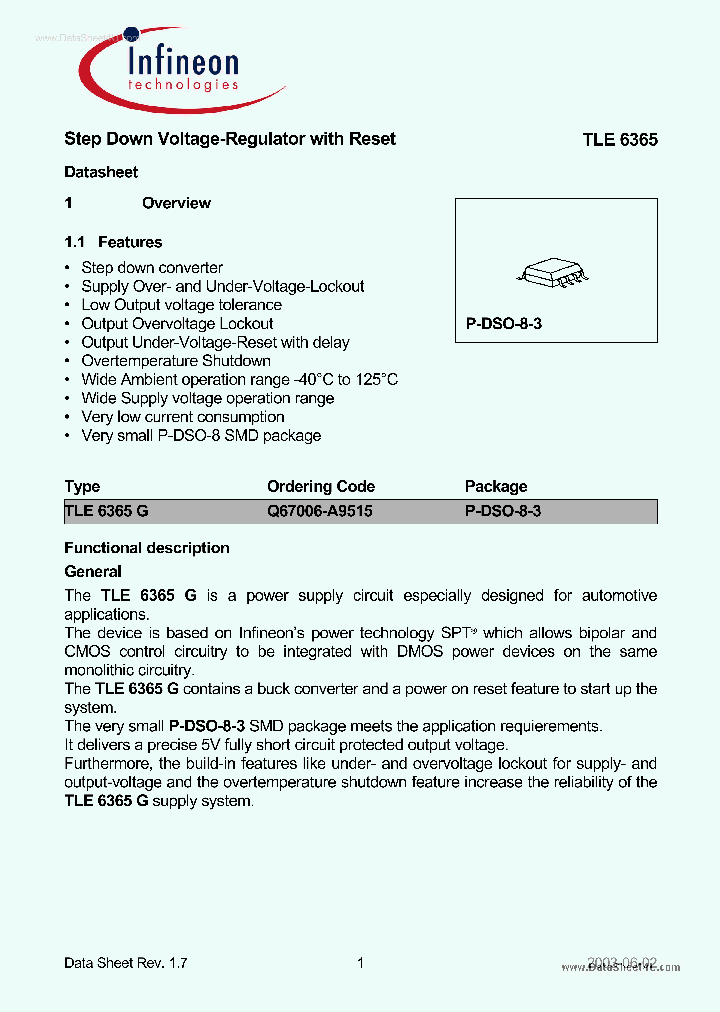 TLE6365_1221139.PDF Datasheet