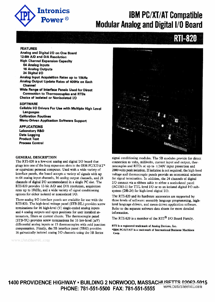 RTI-820_1218151.PDF Datasheet