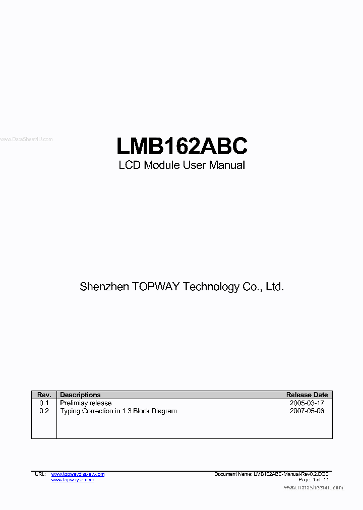 LMB162ABC_1224063.PDF Datasheet