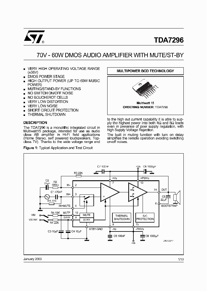 TDA7296_1413866.PDF Datasheet