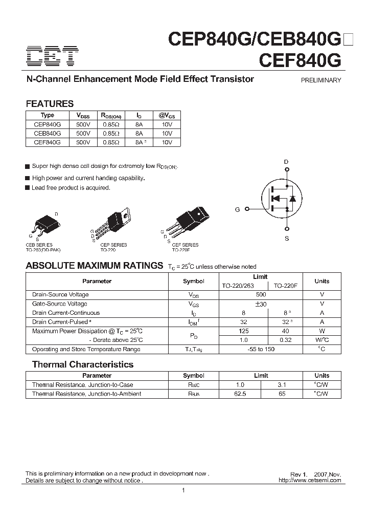 CEB840G_1390169.PDF Datasheet