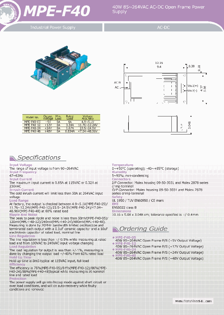 MPE-F40_1240385.PDF Datasheet