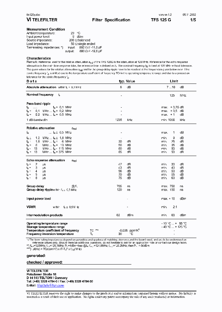 TFS125G_1427983.PDF Datasheet