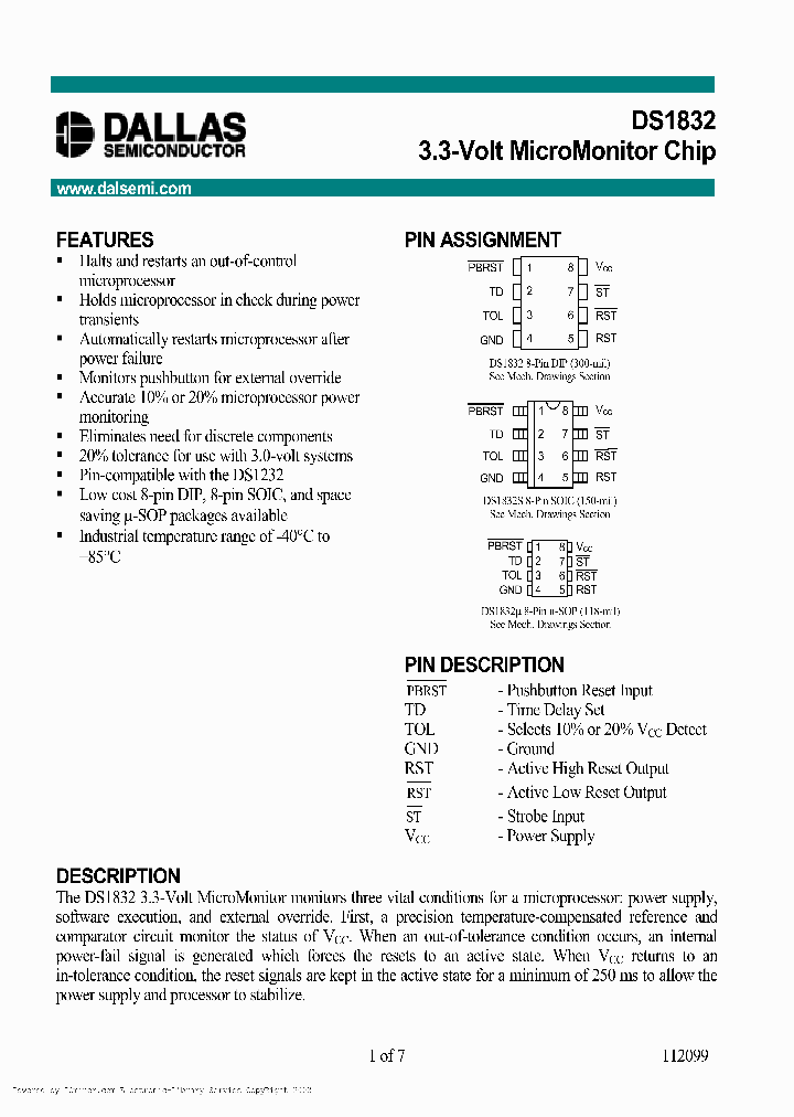 DS1832U_822672.PDF Datasheet
