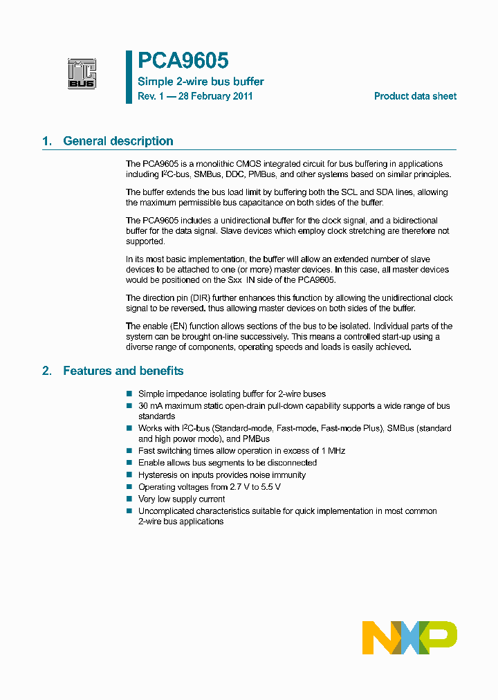 PCA9605D_1439914.PDF Datasheet