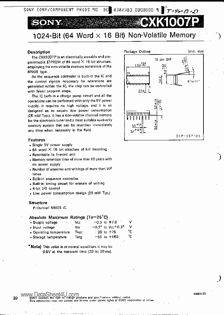 CXK1007P_1393486.PDF Datasheet