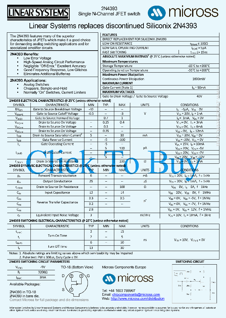 2N4393_1414100.PDF Datasheet