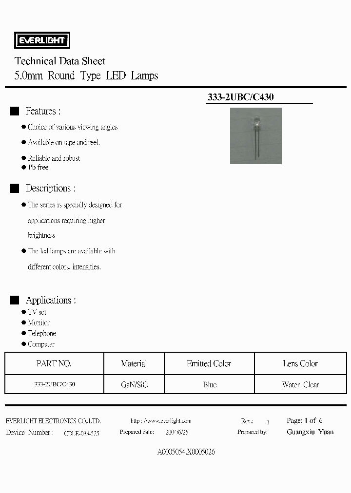 333-2UBC-C430_1454261.PDF Datasheet