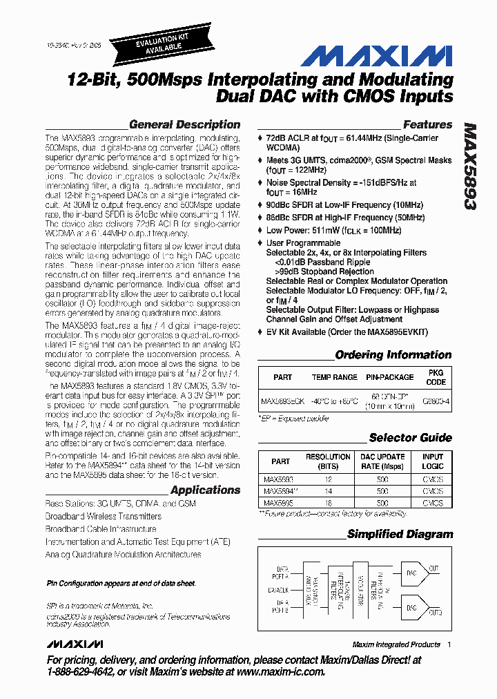 MAX5894_832407.PDF Datasheet