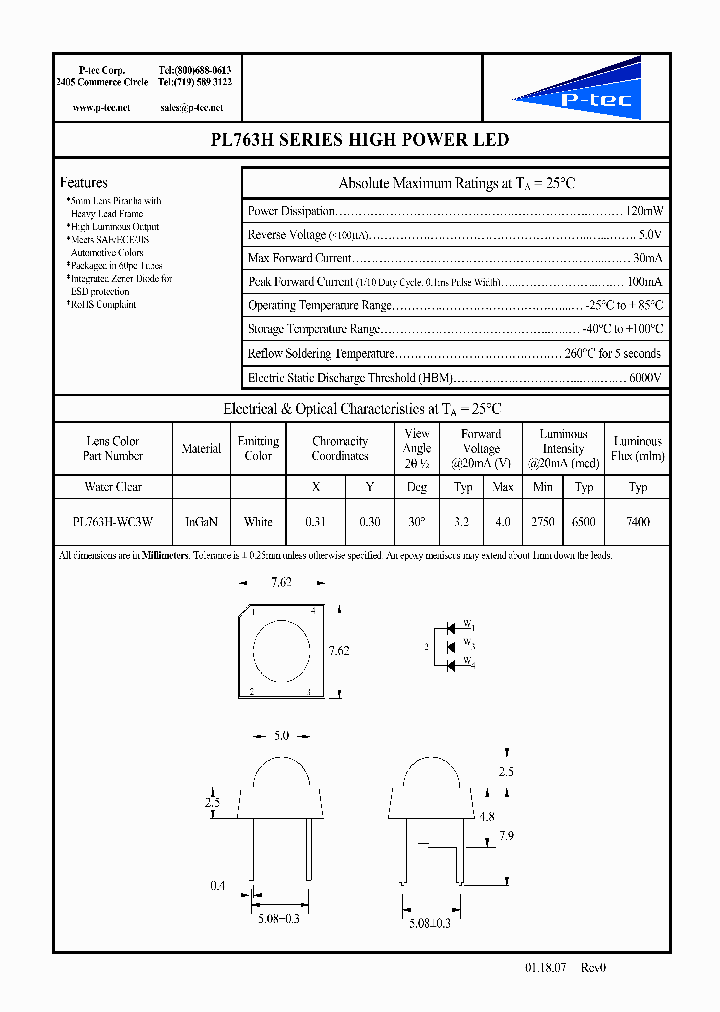 PL763H-WC3W_1470615.PDF Datasheet