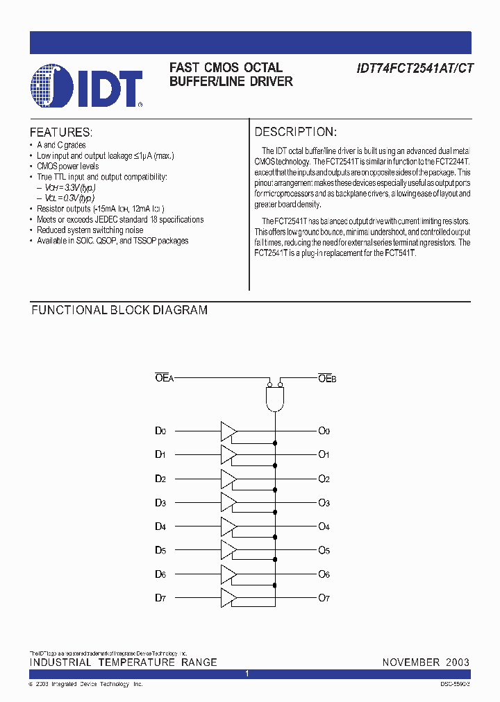 IDT74FCT2541ATPG_1476716.PDF Datasheet