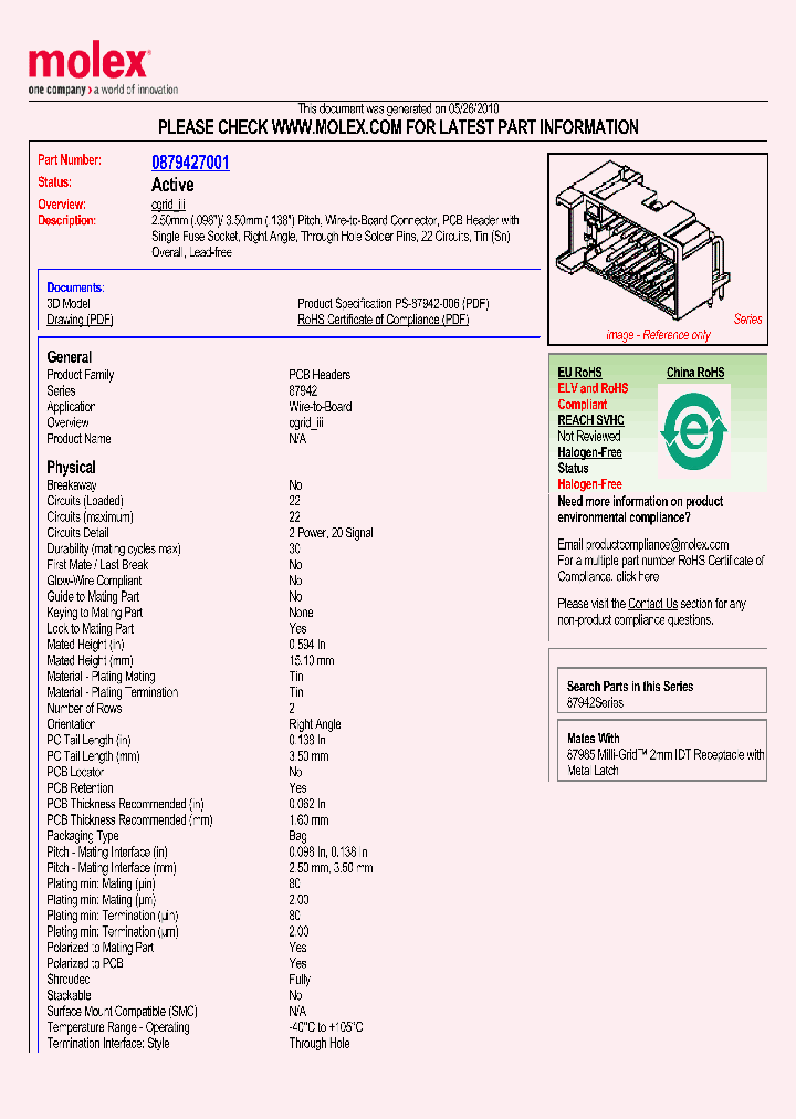 87942-7001_1489141.PDF Datasheet