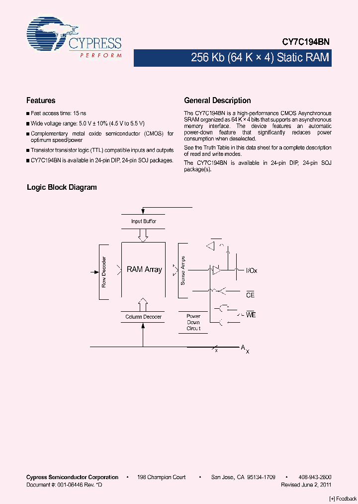 CY7C194BN-15PC_1507932.PDF Datasheet