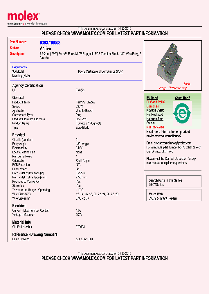 39371-0003_1508180.PDF Datasheet