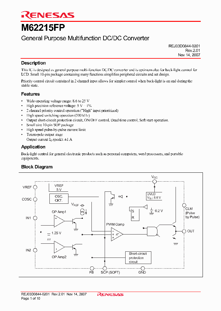 M62215FP_1502510.PDF Datasheet