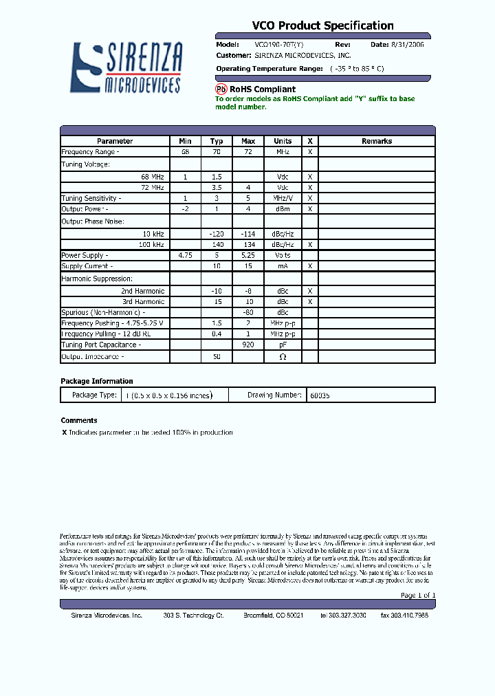 VCO190-70TY_1514709.PDF Datasheet