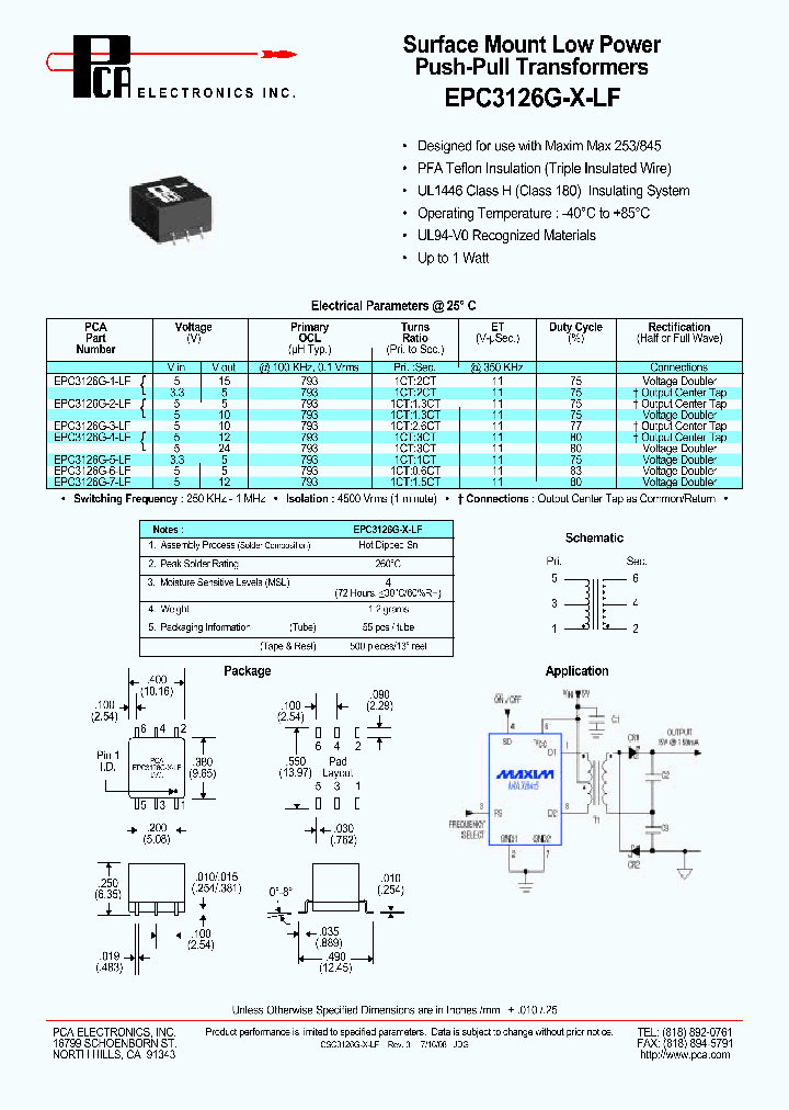 EPC3126G-X-LF08_1523025.PDF Datasheet